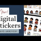 Thankful - Cassie - Natalie - Keisha - Digital Sticker Pack -  Digital GoodNotes Sticker